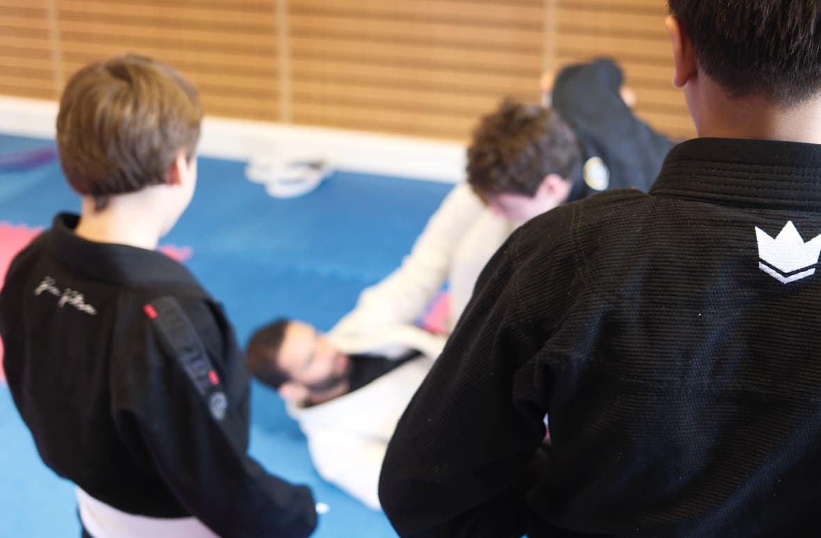 Professor demonstrating technique